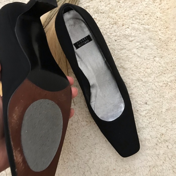 Stuart Weitzman Black Vintage Style Heels size 9 - Picture 7 of 8